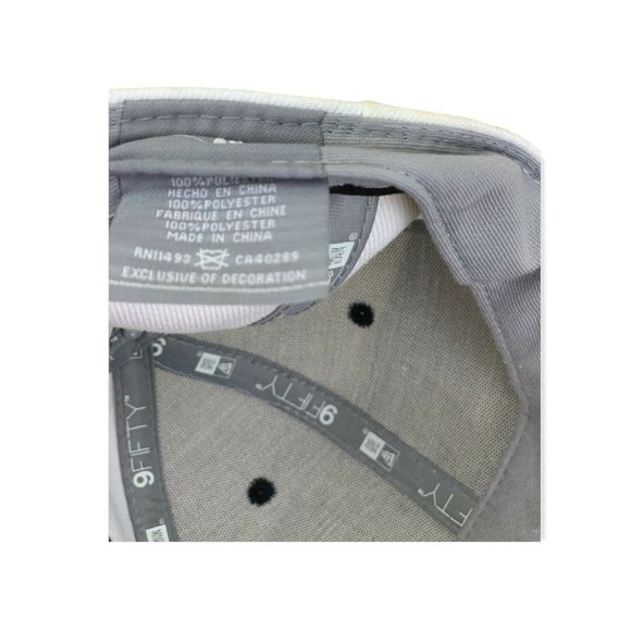 Las Vegas Raiders New Era NFL 9FIFTY Black/White Basic Snapback Hat - Picture 7 of 8